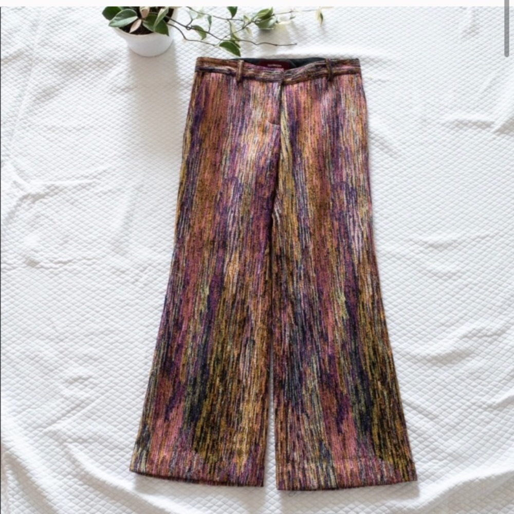 Sies Marjan tweed rainbow multicolor pants sz 4